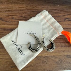 Alexis Bittar black crystal earrings